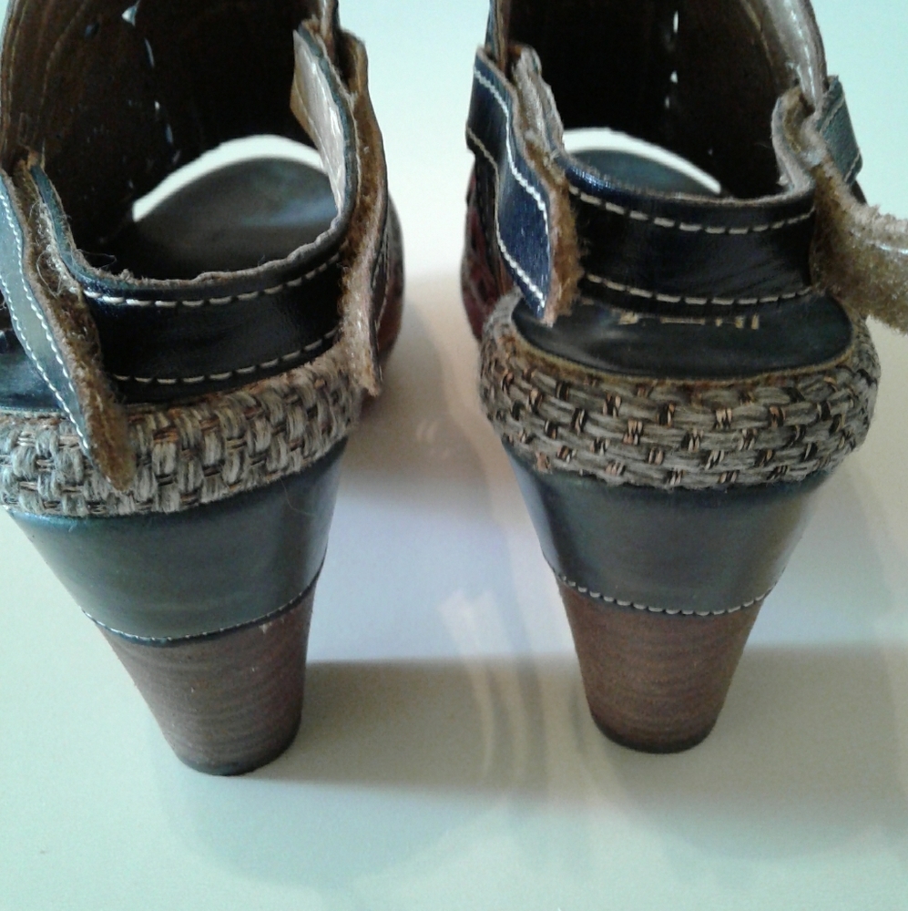 🌺PRICE DROP🌺 NEW L' Artiste Spring Step Wedge Mules/Sandals - Picture 6 of 10